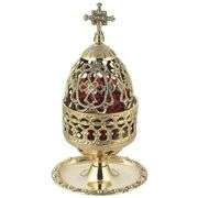 Gold Finish Oil Lamp