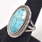Turquoise Gemstone Ring in Sterling Silver