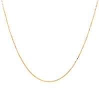 14kt Yellow gold box chain necklace