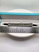 New! +15 ctw all natural multi colord sapphire and diamond weaved on fabric bracelet