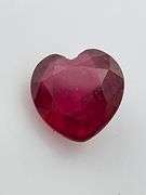 CERTIFIED NATURAL RUBY 2.50 CARAT HEART SHAPE.