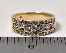 Excellent 14K Yellow Gold Approx. 2.05CTW Diamond Ring