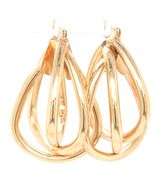 14kt Yellow gold triple hoop earrings