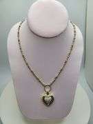 18KT Gold Diamond Heart Necklace