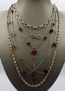 Group lot of 5 Vintage 925 sterling silver necklaces