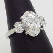 Classic Three Stone Diamond Ring Featuring 3.64CTW of Diamonds