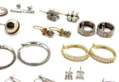 Group lot of Vintage 925 sterling silver earrings