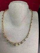 CERTIFIED 14K YELLOW GOLD DIAMOND NECKLACE