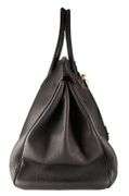 Hermes Birkin 40 Black Noir Togo Leather Handbag