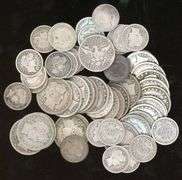Lot of 58 Assorted Silver Barber Coins