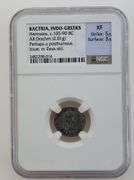 105-90BC Bactria, Indo-Greeks/Hermaios, NGC XF