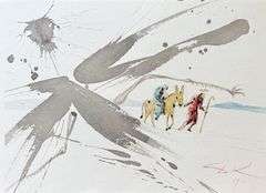 Highly Collectible and Rare Salvador Dali Original Lithograph from the 'Biblia Sacra' Suite