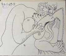 Picasso Au Baiser d'Avignon Lithograph from 1972 Portfolio
