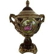 European Lidded Crystal Bowl