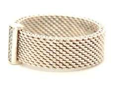 Tiffany & Co diamond somerset ring in 925 sterling silver