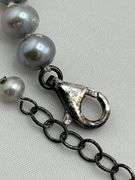 925 Sterling Silver Ross Simons Pearl With Chalcedony Necklace