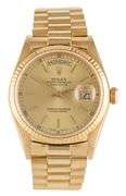 Rolex President Day-Date 18038, 36mm, Champagne Dial, 18K Yellow Gold Watch
