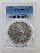 1884-O Morgan Silver Dollar, NGC MS63