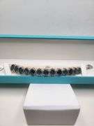 New! +27 ctw all natural Sapphire and 1.27ct diamond  weaved on fabric bracelet