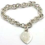 Tiffany & Co bracelet with heart shaped charm