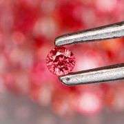 Vibrant color! Diamond cut! 2.45ct cherry pink Sapphire set!