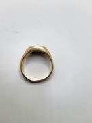 Gents 14KT Gold Sapphire and Diamond Ring