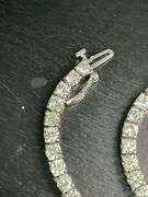 CERTIFIED 14K WHITE GOLD DIAMOND TENNIS BRACELET 7.50 CARATS