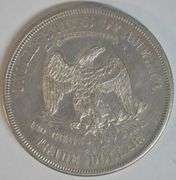 Super Rare and Valuable 1875-CC Trade Silver Dollar. BU, cleaned