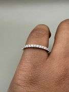 14K Yellow Gold Round brilliant Cut Lab Wedding Band of 0.35ct