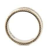 David Yurman Streamline 1.31ctw Diamond Two Row Band Ring in Sterling