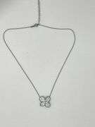 925 Black Rhodium Sterling Silver Fiore Pendant Necklace