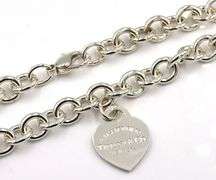 Tiffany & Co necklace with heart shaped pendant