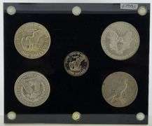 United States 20TH Century Dollar Coins, Capital Plastics Holder