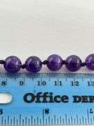 Native American Long Strand Amethyst Round Beads Necklace