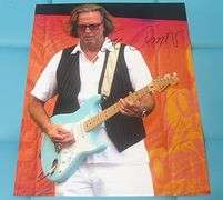 HAND SIGNED ERIC CLAPTON 8X10 WITH COA