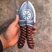 Pair of Viking Knives with Camel Bone Handle