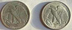 1944 1945 BU Walking Liberty Halves