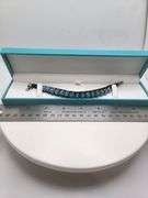 New! +10 ctw all natural Turquoise and diamond weaved on fabric bracelet