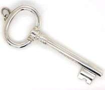 Tiffany & Co key pendant in 925 sterling silver
