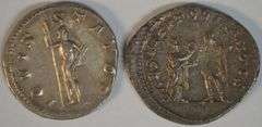 Emperors Gordian III & Valerian I Roman Silver pieces, 238 to 260 AD