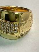 CERTIFIED 'salvini' 18K YELLOW GOLD DIAMOND BAND / RING