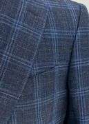 New Arrival Navy Plait Slim Fit Sit, Made in Italy