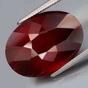 Huge! 16.29ct top burgundy red all natural Hessonite Garnet!