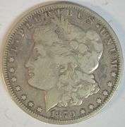 Choice VF 1879-CC Morgan Silver Dollar. Rare this nice
