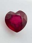 CERTIFIED NATURAL RUBY 2.85 CARAT HEART SHAPE.