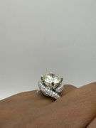 14K White Gold Designer 4.79 Ct Diamond Engagement Ring