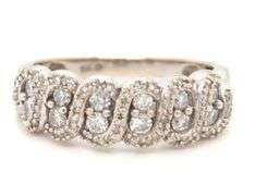 10kt White gold diamond band