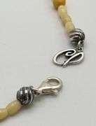 925 Sterling Silver Carolyn Carolyn Pollack Yellow jasper and Citrine Pendant With Amber Beads Neckl