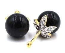 Camrose & Kross Jackie Kennedy gold tone pearl interchanging earrings