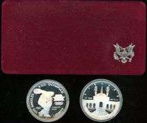 2-Piece Olympic Commemorative Proof Silver Dollars Set: 1983/1984